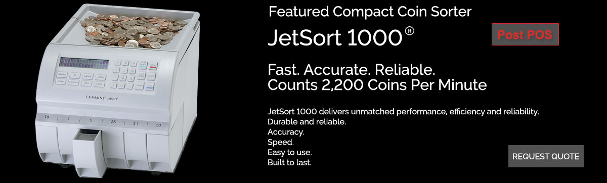 Featured Compact Coin Sorter - Jet Sort 1000